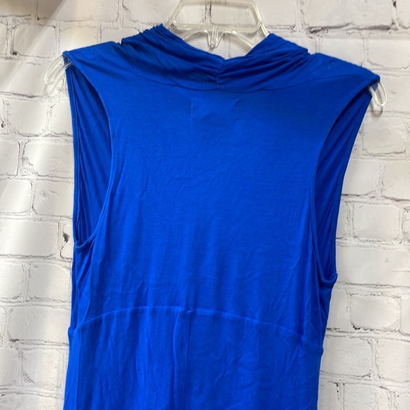 Isabella Rodriguez twist front tulip overlay sleeveless large dress - Picture 6 of 6